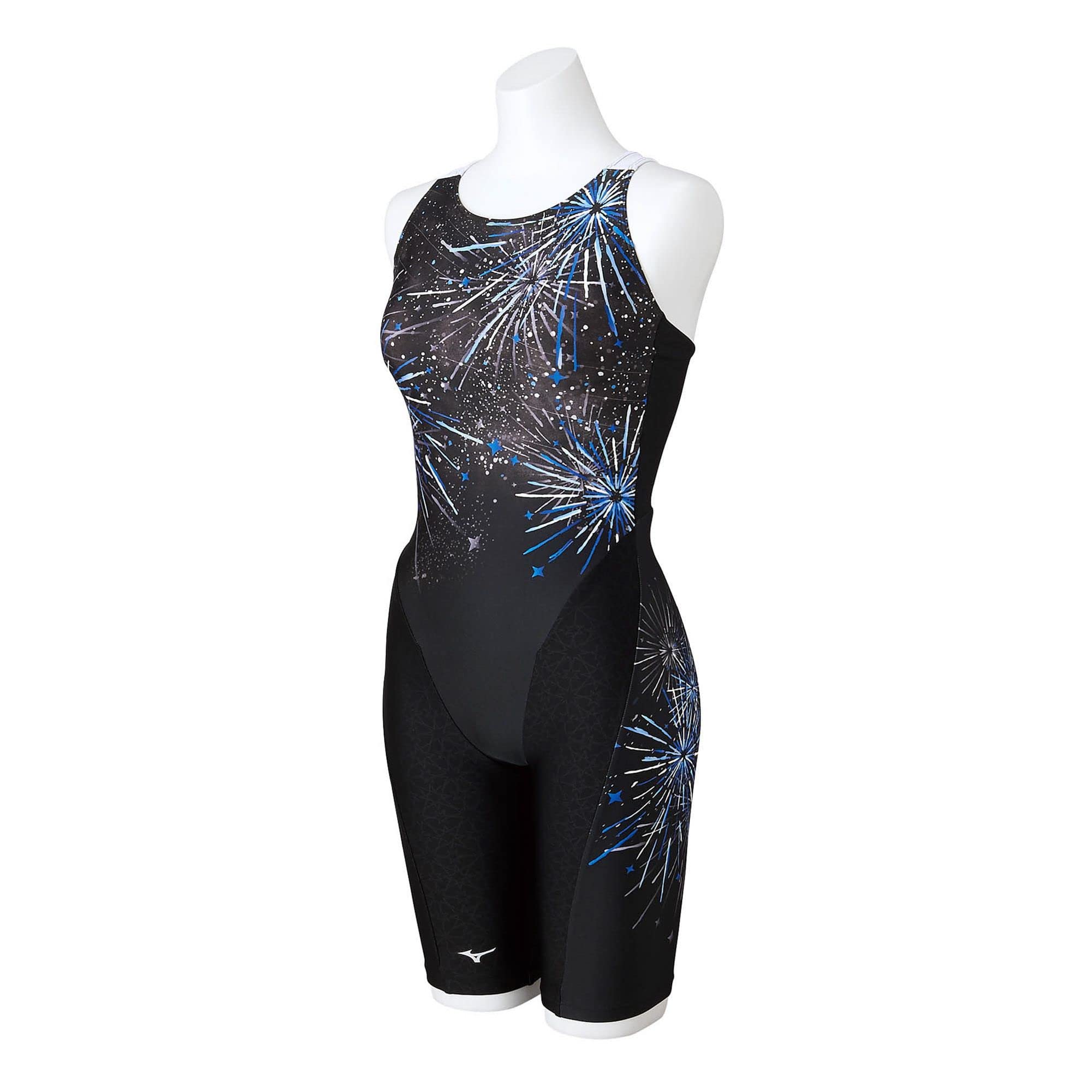 

MIZUNO Stroke One Swimsuit N2JGA308 Black x Size L Women s All-in-One (Peace Back) [AYA COLLECTION] 92 Blue,