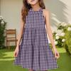 Children's Summer Casual Fashion Round Neck Sleeveless  Dress