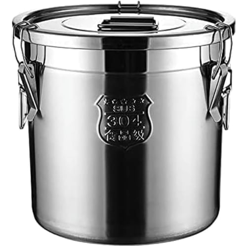 Large-Capacity Rice Storage Container, Stainless Steel, lisBaby Airtight Rice Container, Stylish SUS304 Stainless Steel, Keeps Rice Fresh, Insect-Proo