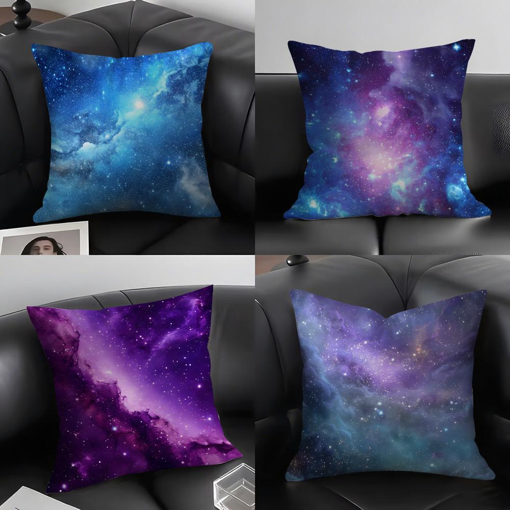 Starry Sky Fashion Cushion Cover Pillowcase Ultra Soft Skin Friendly Fabric Cloud Like Comfort  Concealed Zipper