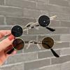Small Round Hip Hop Punk Sunglasses For Women Men Ultra Mini Metal Frame Anti -Reflective Sun Glasses Candy Color Ins Fashion