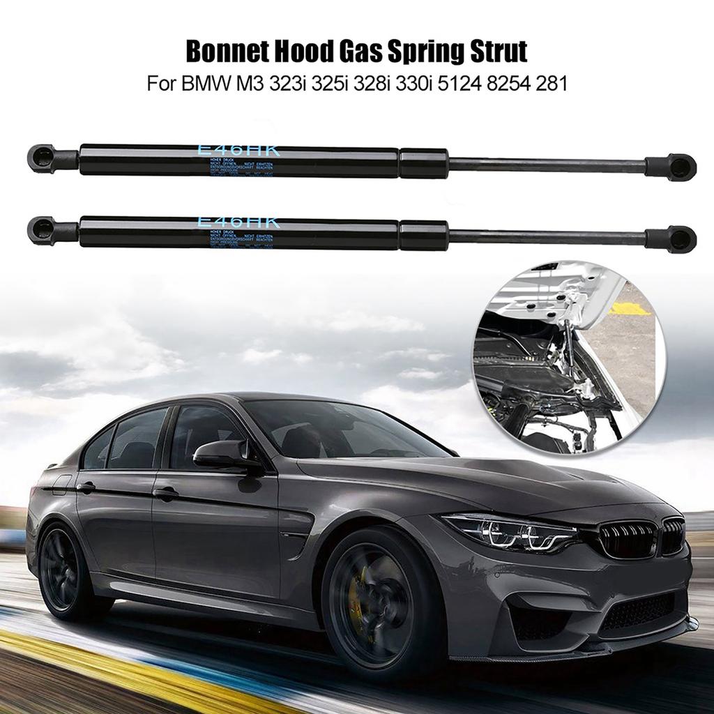 Pair Rear Trunk Lid Lift Gas Strut Support Fit for 3 Series E46 323 325 328 330 M3 51248254281