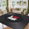Linkin Park Design Crystal Velvet Rug Soft Decorative Mat for Bedroom Entrance