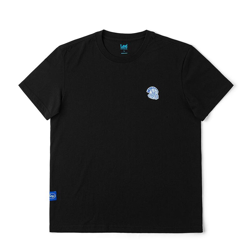 FW24 Early Autumn Standard Round Neck Cool Feeling Short Sleeve T-Shirt Men Tops Black LMT007804200231K11000