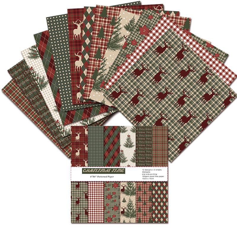 

Junk Journaling Craft Paper Vintage Merry Christmas Scrapbook Paper Decoupage Cardstock Vintage Scrapbooking DIY