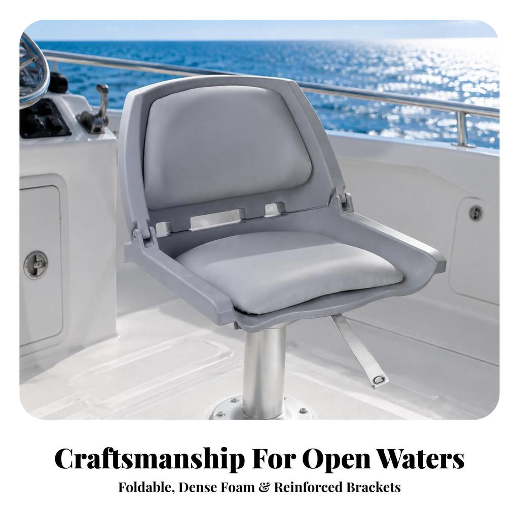 Folding Boat Seat Foldable Marine Thick Pad for Passenger Area
