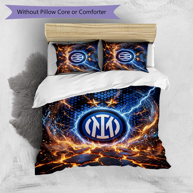 Set Biancheria da Letto 3 Pezzi con Stampa Pattern Borussia Dortmund Morbido Delicato sulla Pelle Lavabile Copripiumino e Federe Set Stagione Unica Camera da Letto