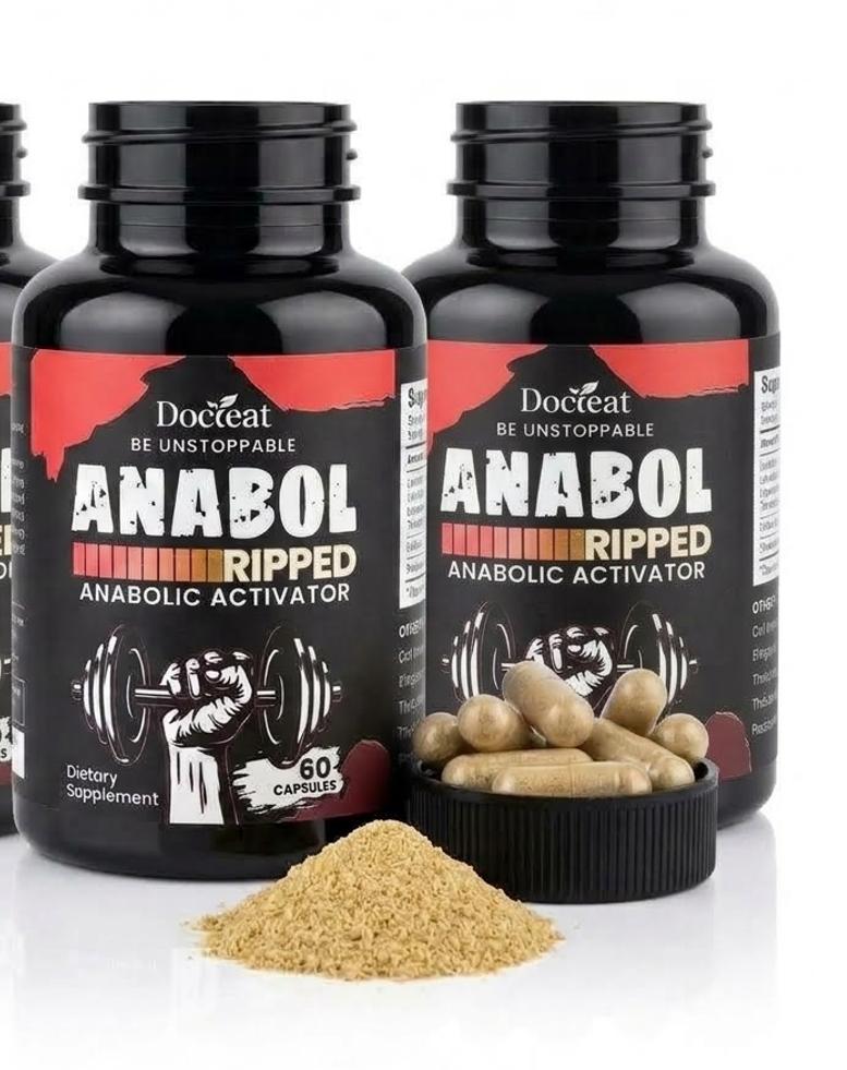Anabol Ripped Anabolic Activator – Lean Muscle & Hardening Support Supplement (60 Capsules)