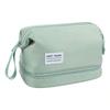 Large Capacity Double Layer Cosmetic Bag Travel Portable Wet and Dry Separation Storage Bag Swimming Toilet Bag