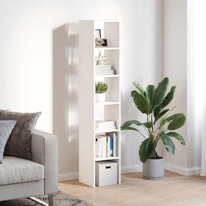 VidaXL Bookcases 2 Pcs Stackable White 30x30x80 Cm Engineered Wood, Shelf, Bookshelf, Book Support, Cabinet 858804