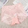 Intimo Sexy in Pizzo Trasparente a Vita Media da Donna Mutandine a Triangolo Traspiranti e Confortevoli Sollevano i Fianchi