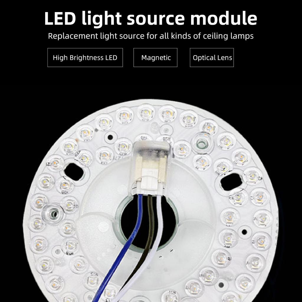 Ceiling Fan Light Retrofit Board LED Round Three Colour Light High Brightness Energy Saving Ceiling Fan Light Replacement Panel