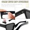 Retro and Fashionable Rectangular Sunglasses with Colored Lenses for Men and Classic Black Rectangular Glasses with UV400 Protection [SHEEN KELLY]