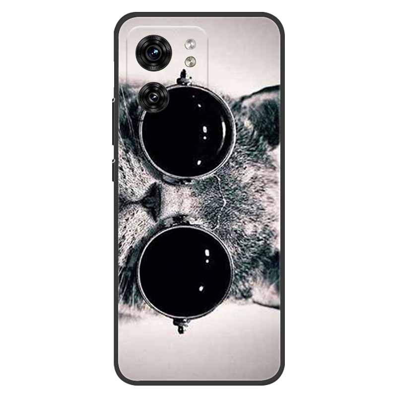 

Для Motorola Moto Edge 40 Чохол М який Силіконовий Задній Чохол для Moto Edge 40 5G Чохол Edge40 6.55 Чорна Кришка для Телефона Кіт Розписаний Capa for Moto Edge 40