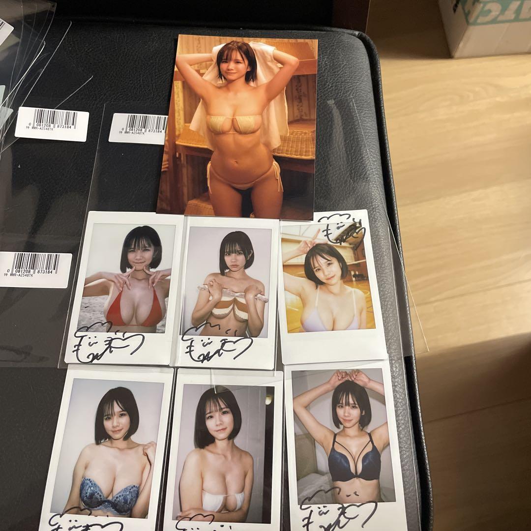 

[USED] Goto Matsuri s latest DVD purchase bonus: Set of 6 autographed polaroid photos with original photo