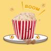 Creative Popcorn Plush Toy Pillow Keychain – Fun Food Simulation Pendant for Girls' Backpacks