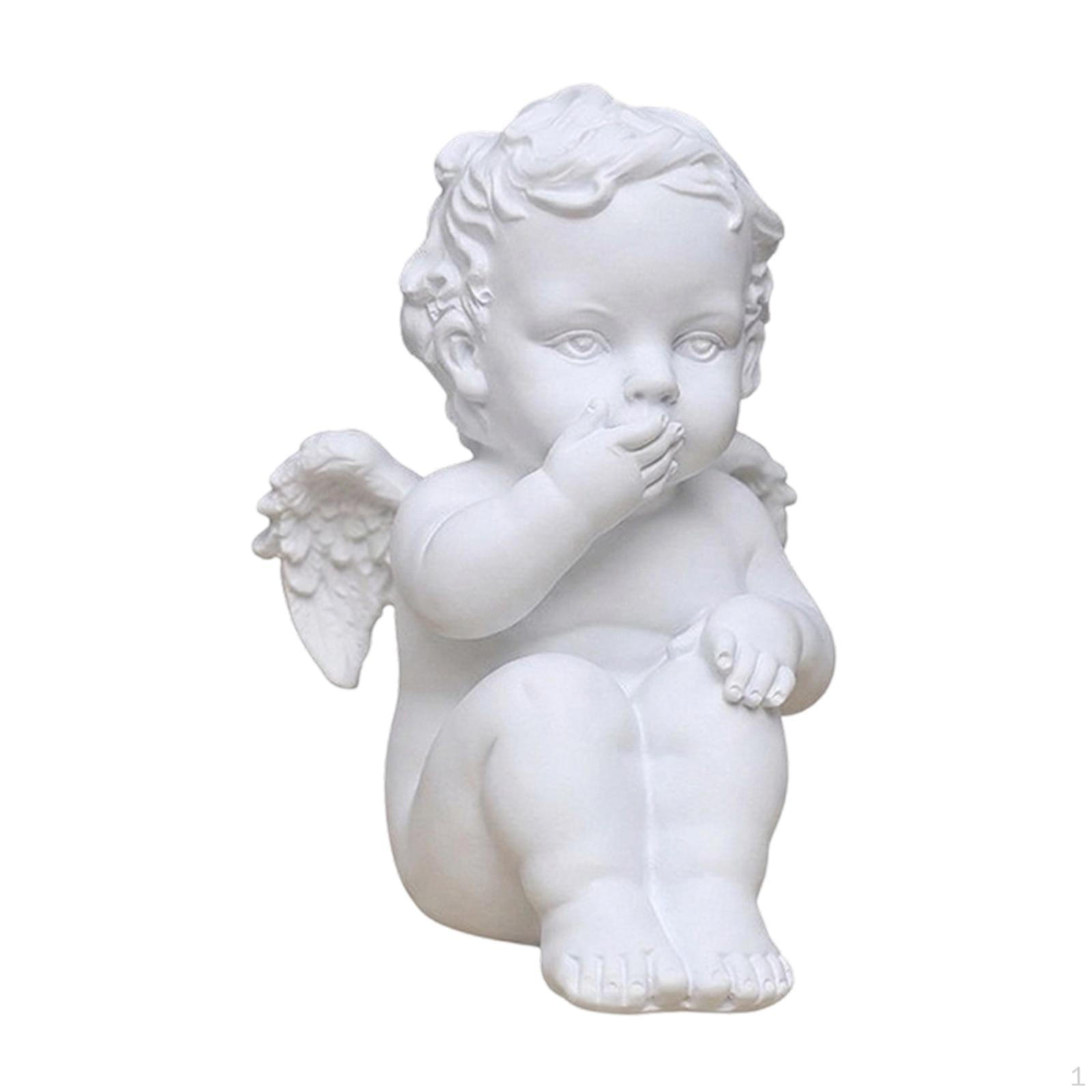 

Статуэтка Ангела Скульптура из Смолы Декор Ретро Нордический Стиль Настольное Украшение для Гостиной Style A