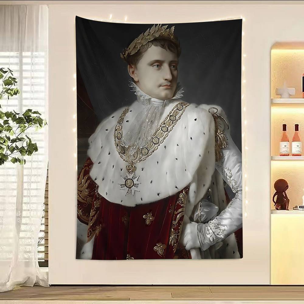 Napoleon Bonaparte Art Colorful Tapestry Wall Hanging Hanging Tarot Hippie Wall Rugs Dorm Wall Art Decor