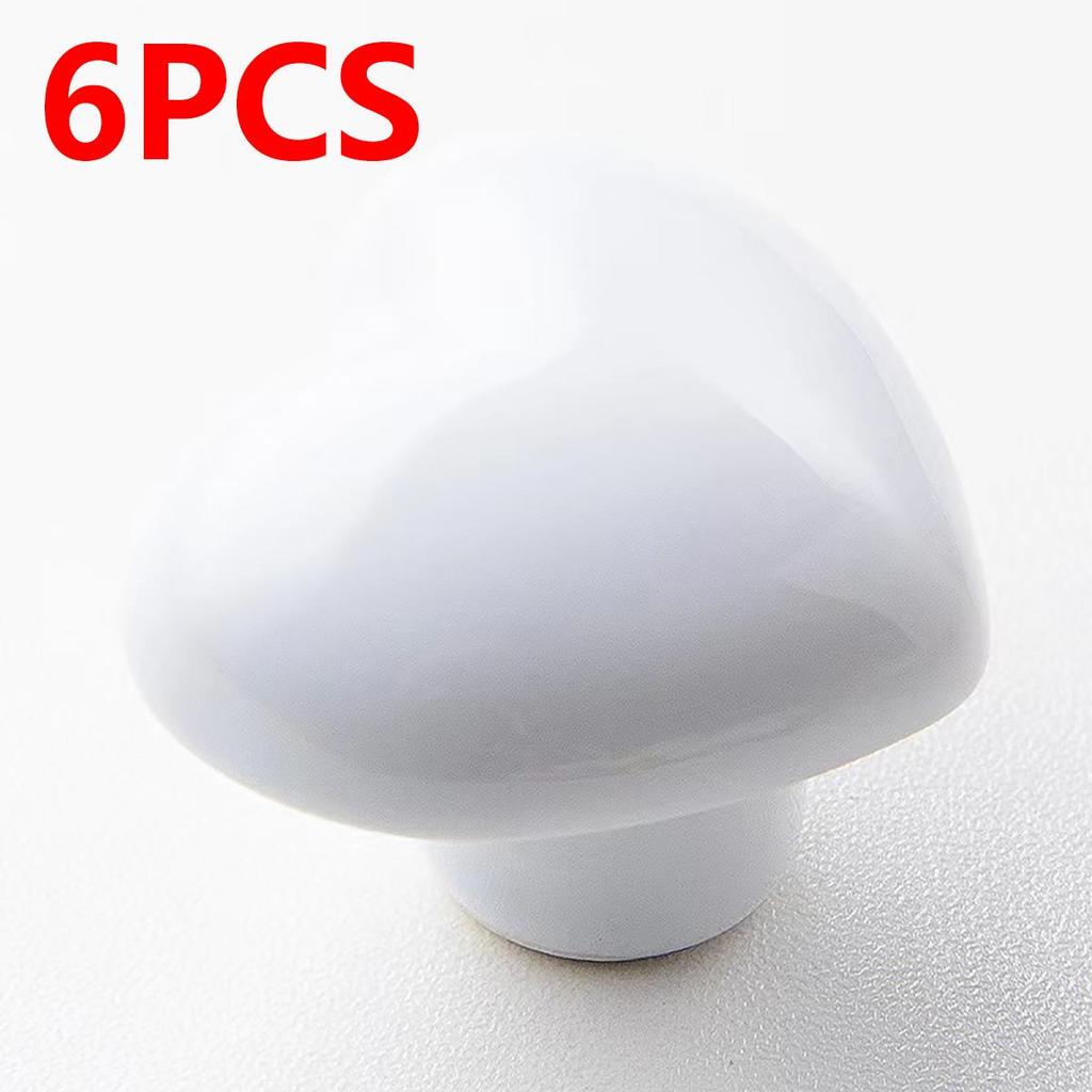 6 Pieces Drawer Handles, Cabinet Knob Handles, Blue And White Porcelain Ceramic Kitchen Cabinet Handles, Cabinet Bathroom Door Handles