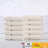 Premium Egyptian Cotton Face Towel Set 10 Soft Absorbent Washcloths Ideal Home Spa Quick Dry Durable Design