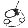 2.5mm Business Headset Binaural Corded Headset with HD Mic for Home Office Call Center Telemarketing Binaural Corded Headset
