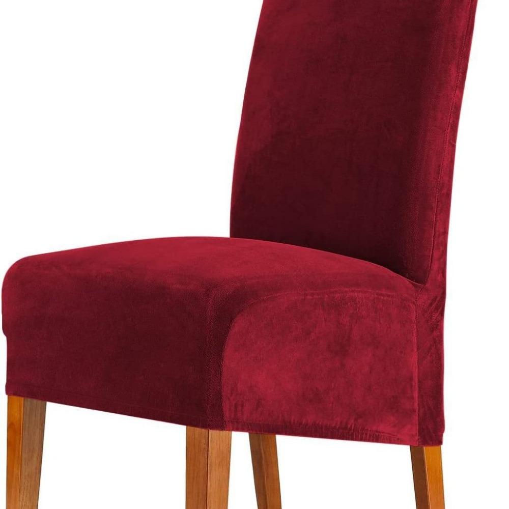 Stretch Velvet Chair Cover Universal Elastic Spandex Slipcover for Home Hotel Dining Chairs