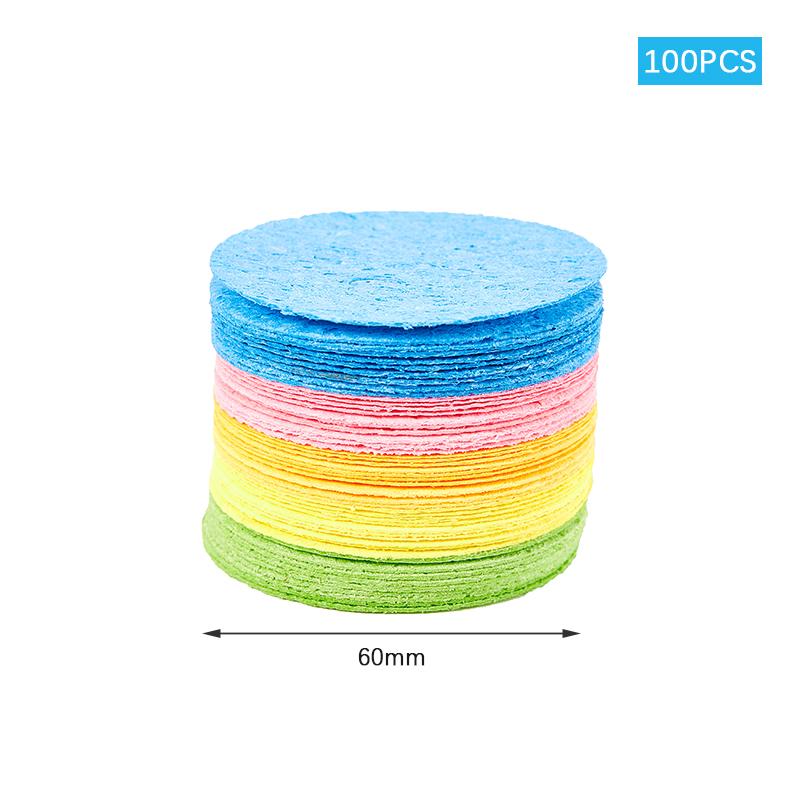 50/100 szt. Skompresowana Naturalna Celulozowa Gąbka do Oczyszczania Twarzy Bawełna do Demakijażu Szczoteczka do Mycia Twarzy Narzędzia do Pielęgnacji Skóry