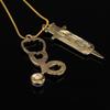 Rose  Medical Stethoscope Heart Pendant Necklace Medical Necklace Medical Student Doctors Nurse Gi