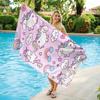 1pc Unicorn Beach Towel Quick-drying Super Absorbent Suitable for Swimming Beach Pool Gym Summer Gift for Friends And Families