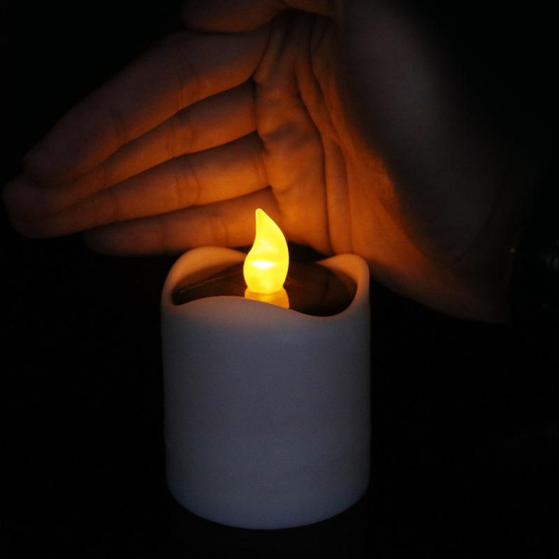 LED Solar Tea Light Candle Auto On Off Home Outdoor Garden Decoration Electronic Flameless Lamp for Party Kit