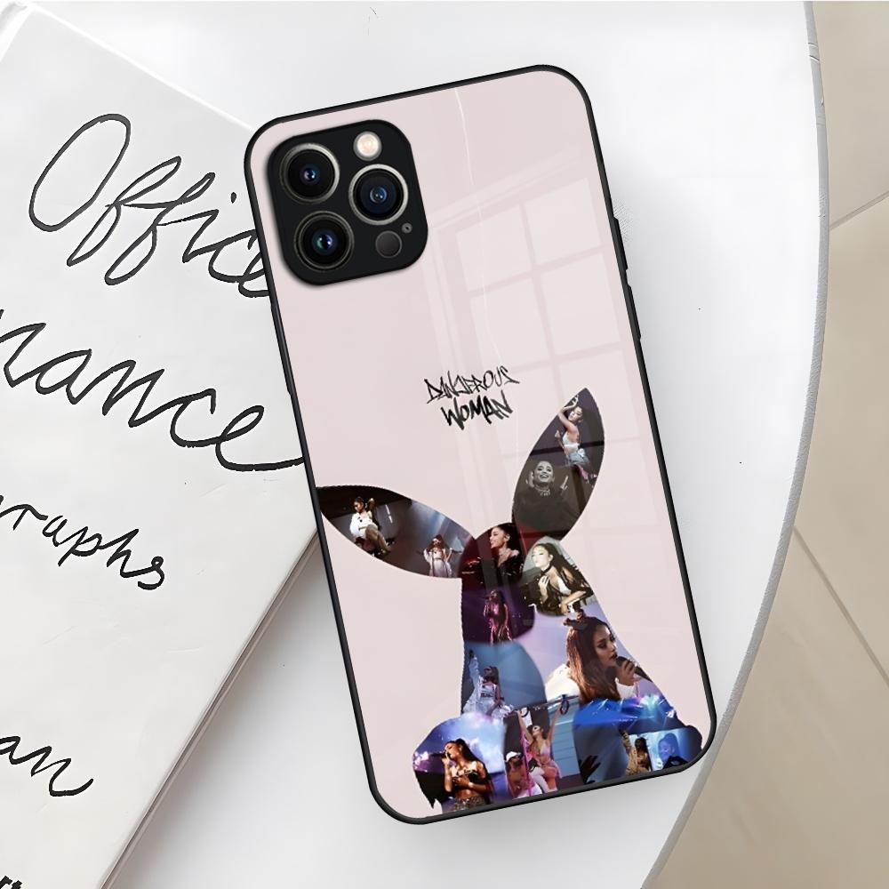 A-Ariana Grandes Phone Case for Iphone 17 16 Air 15 14 12 11 13 Pro Max Mini X Xr Xs Se Puls Glass Cover