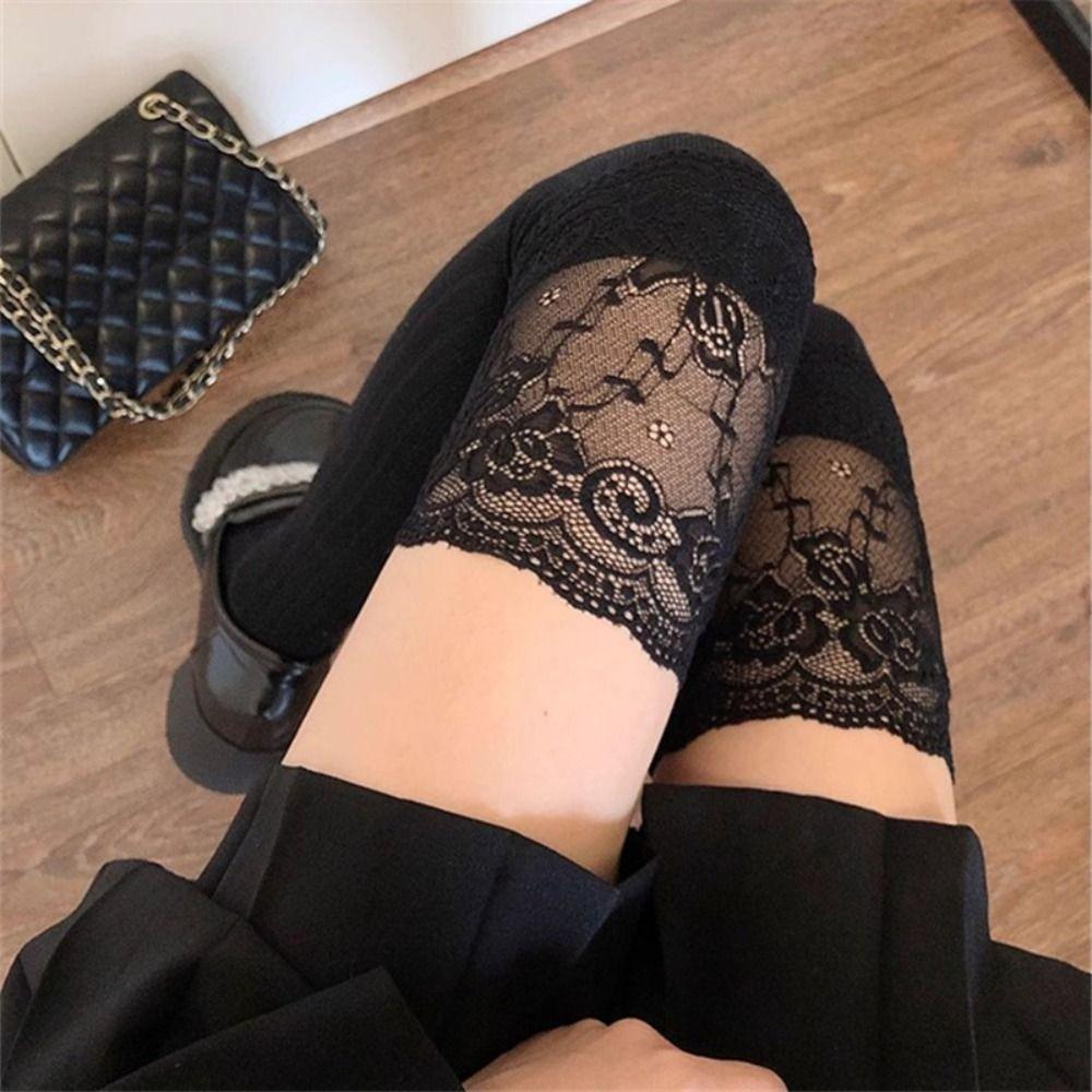 

Lolita JK Calf Socks Long Over Knee Socks Elastic Stockings Women Cosplay