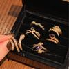 Year Of The Snake Medieval French Retro Snake Purple Zir*****Pen Ring Niche Ring Fashion High Sensual Accessories