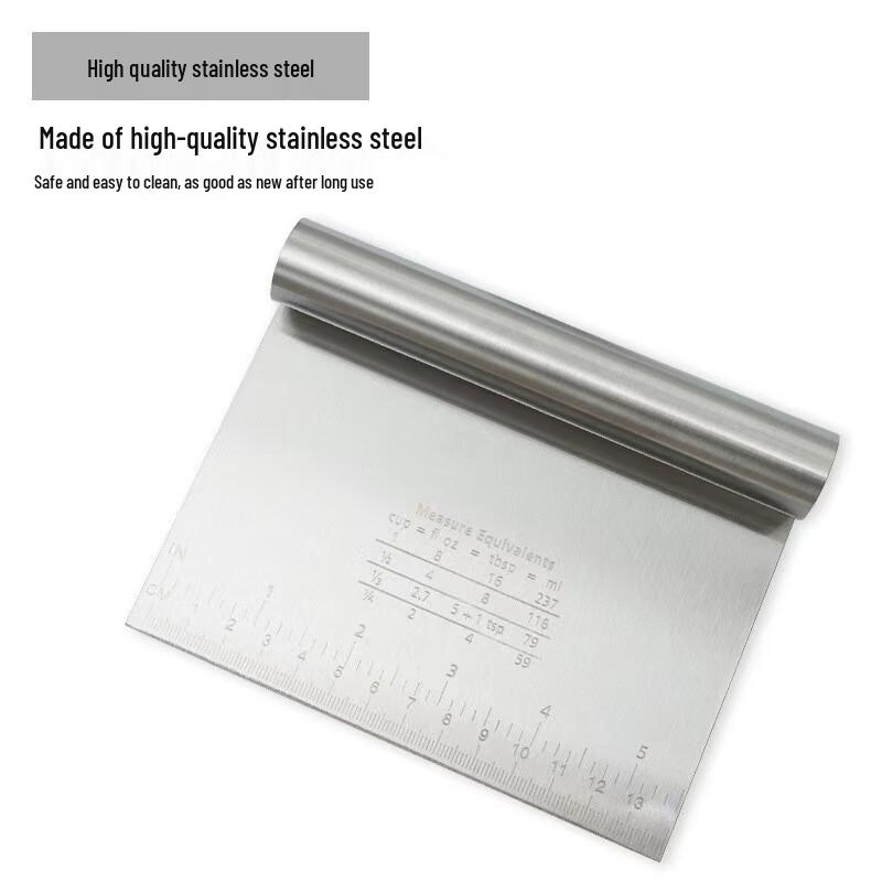 Edelstahl Teigschaber Set mit Skala