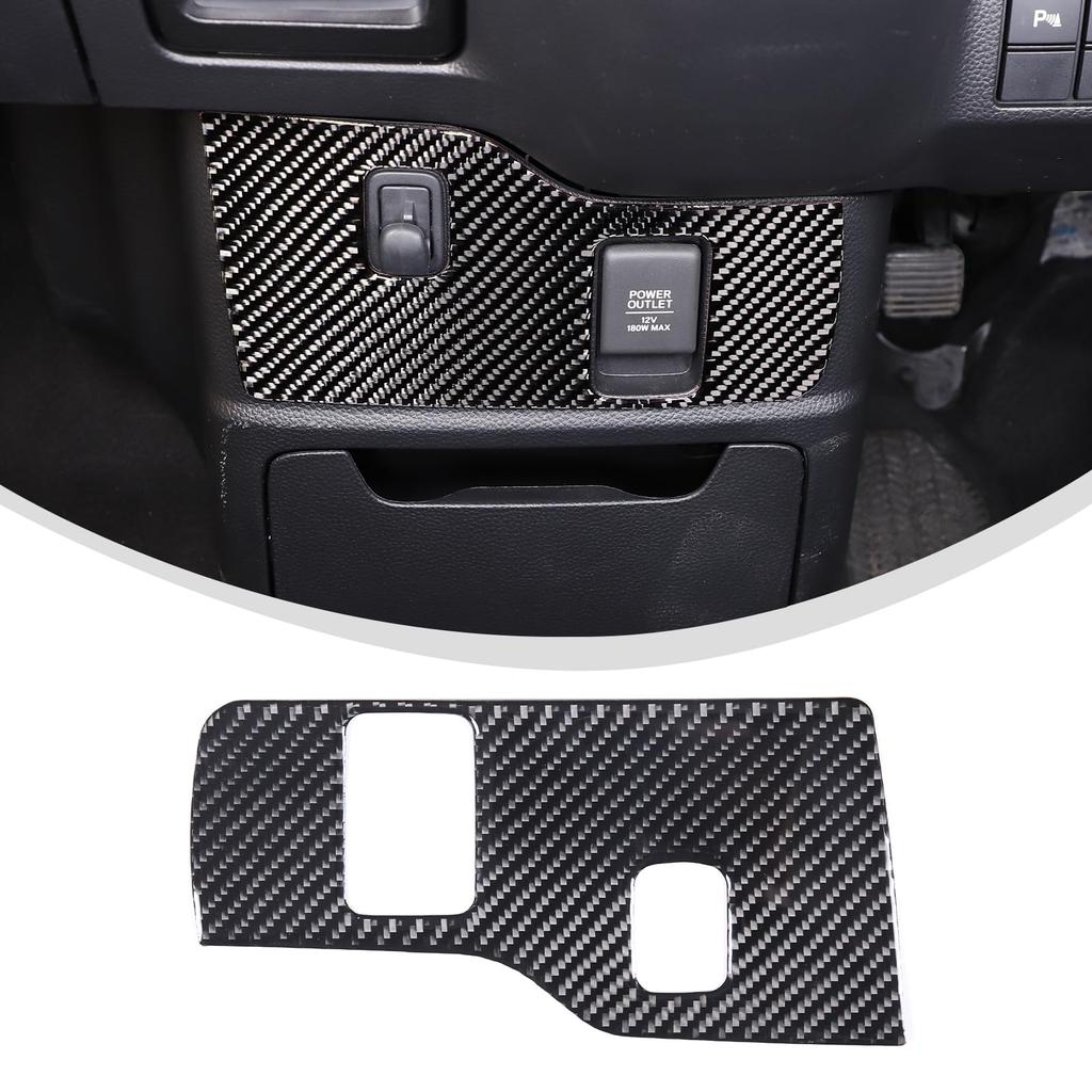 Central Control Protective Cover for Honda Button Switch Power Switch Power Switch Decorative Interior Car Made of Real Carbon Fiber N-BOX