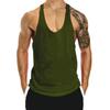 Canotta da Palestra da Uomo Senza Maniche a Y Gilet Sportivo Fitness Bodybuilding Canottiera Sportiva