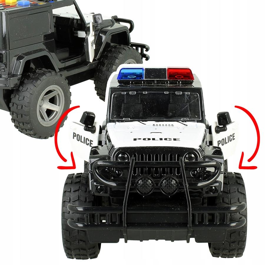 [PACZB][5] Police Jeep Car with Motor, Sound, LED Lights Z1104