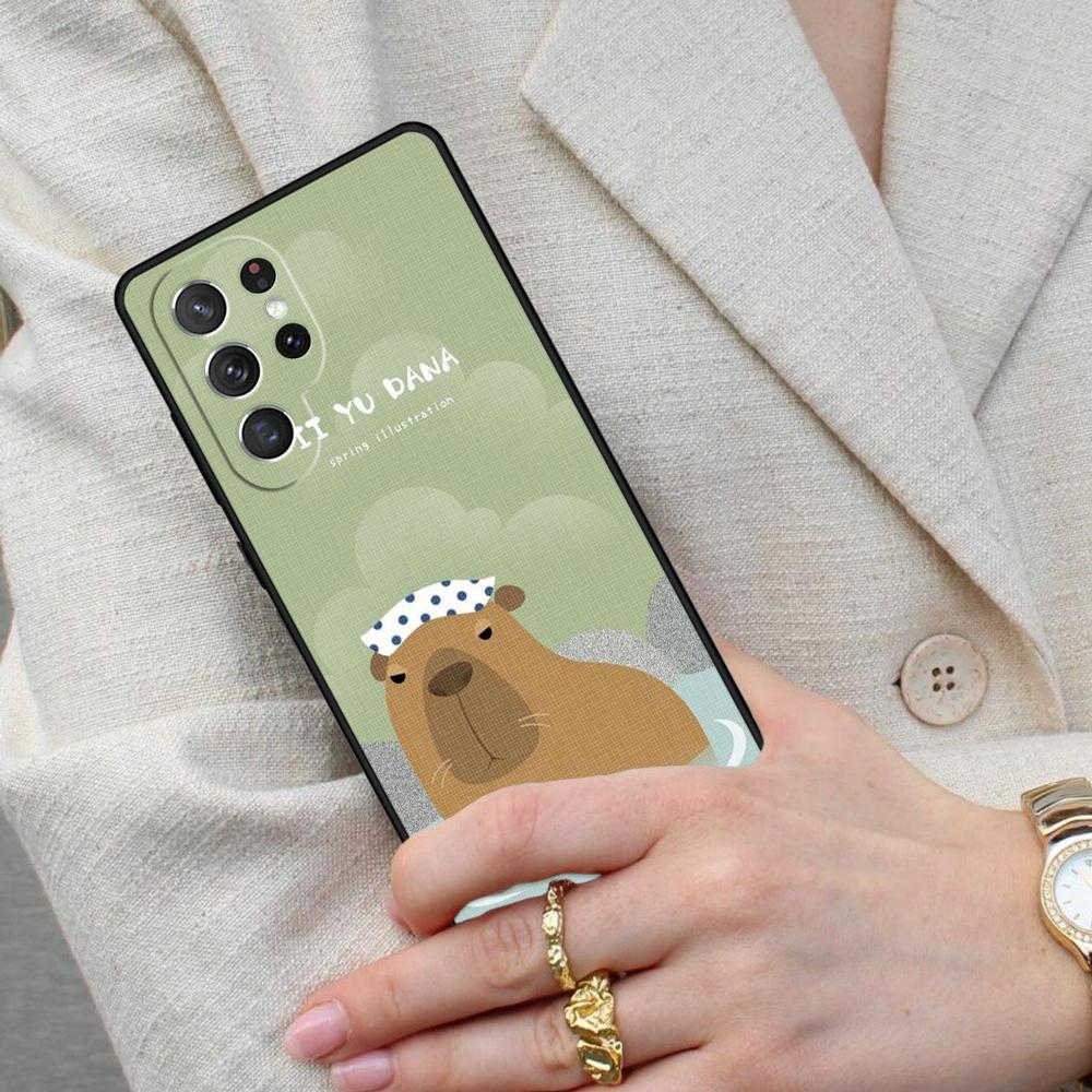 Cute Capybara Cell Phone Case for Samsung Galaxy S26 Ultra S25 S24 S23 S22 S21 S20 Note10 Cover