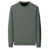 Autumn And Winter Velvet Thickened Crew Neck Sweater Men'S Pineapple Grid Solid Color Warm T-Shirt Casual Versatile Bottoming Shirt
