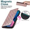 For iPhone 13 mini 5.4 inch RFID Blocking Phone Case Card Holder Stand Phone Leather Cover Compatible with MagSafe