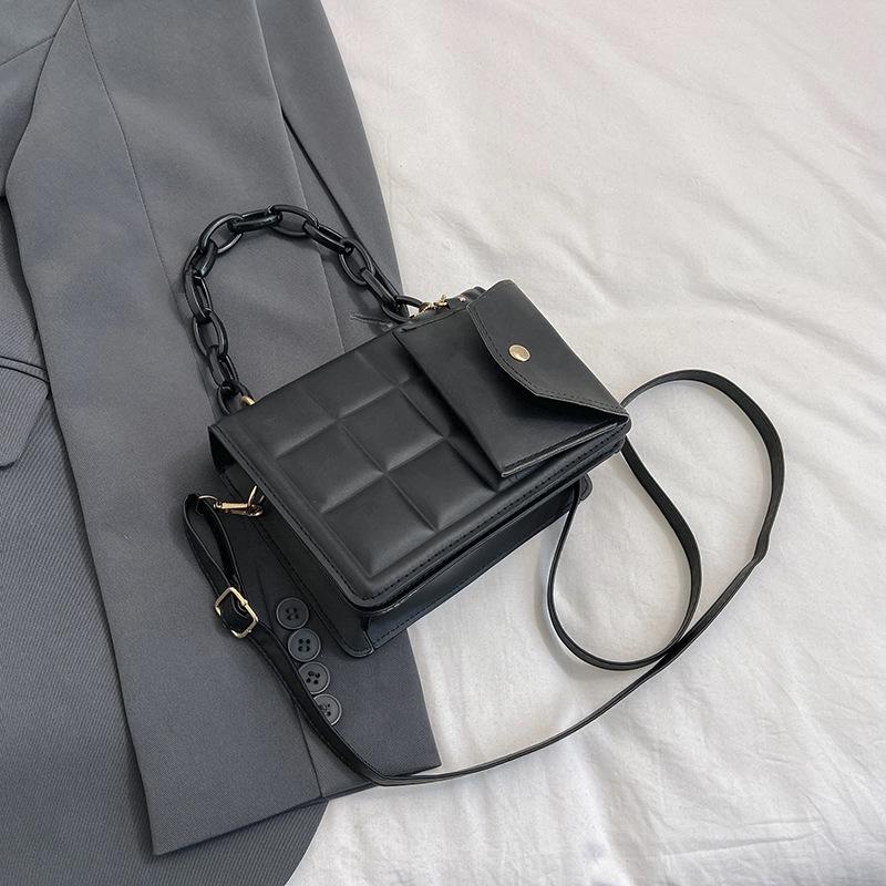 

Корейская версия модной сумки через плечо 2024 года, зимняя новая сумка для женщин, сумка-мессенджер для отдыха и поездок на работу, ретро-персонализированная сумка чёрный