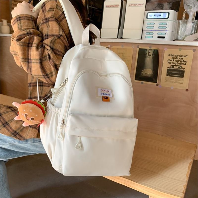 Schoolbag student schoolbag female, new Japanese ins college style simple backpack, cute versatile large-capacity backpack
