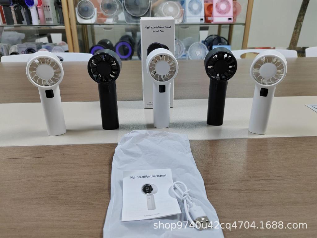 2026 High-Speed Rechargeable Neck-Hanging Mini Fan - Portable with Large Wind Power for Outdoor Use