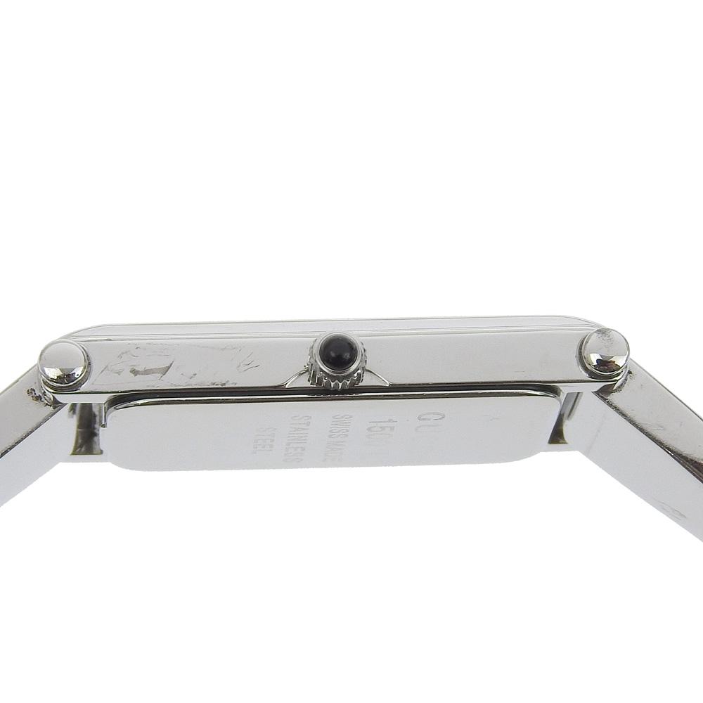 Gucci Watches 1500L SilverDial Stainless Steel Quartz Analog Display Women Used