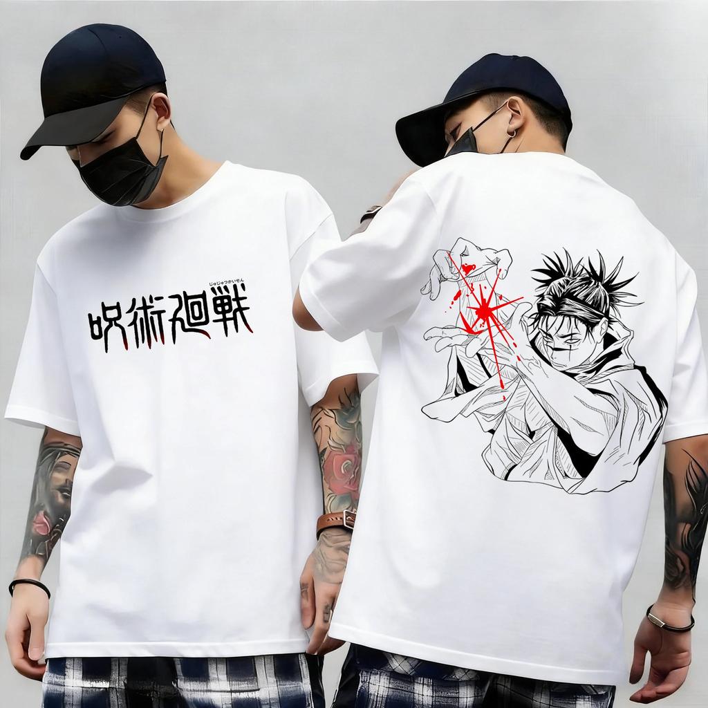 Jujutsu Kaisen Japan Anime Print Short Sleeves Tshirt Cotton Unisex Unisex Kid Clothes Round Neck Harajuku Y2k New Arrival Tops