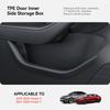 YZ For Tesla Model 3 Y Highland Juniper Car Door Side Storage Box Front Rear Side TPE Door Storage Organizer Tray Accessories