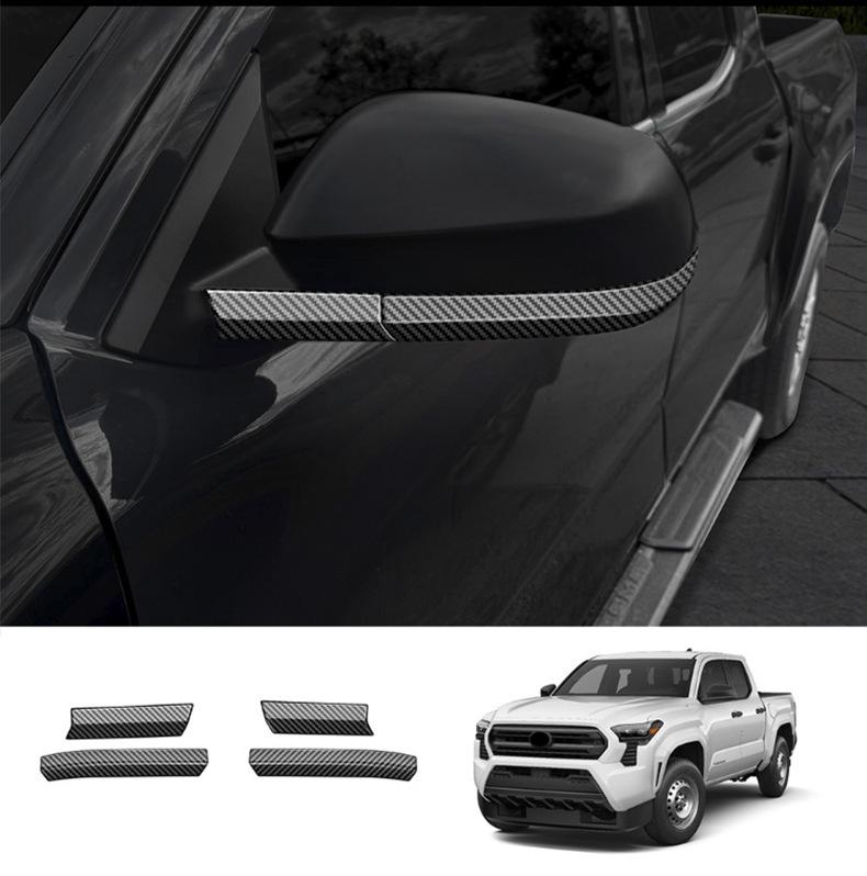 Rearview Mirror & Door Handle Cover for 2024 Toyota Tacoma - Decorative Protective Strip Sticker