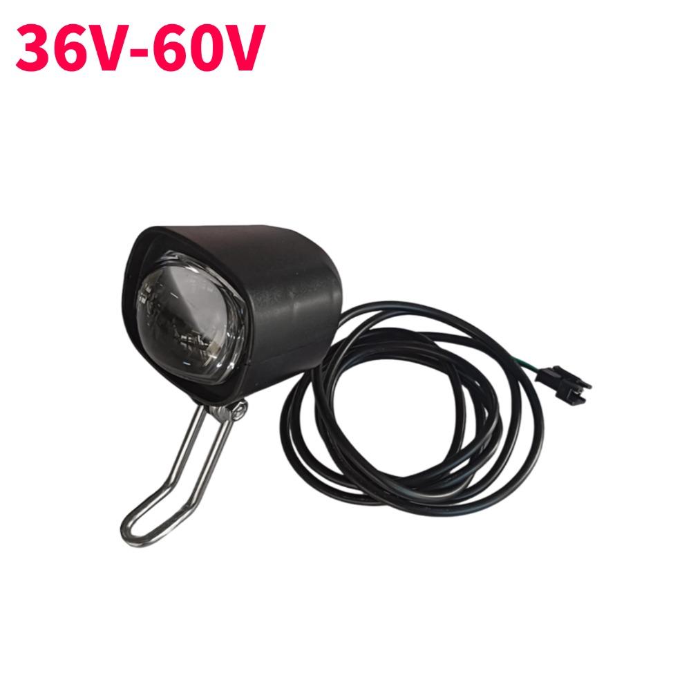 2 în 1 Scooter Claxon Far Durabil Impermeabil Motocicletă electrică Bicicletă electrică Lampă pentru lumină frontală Accesorii pentru scutere electrice 48-80V