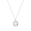 Shining Square Diamond Necklace Women's Niche Light Luxury Fashion High-end Ins Cold Style Jewelry Gift Women
