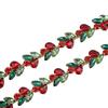 1yd Rhinestone Flower Chain Shiny Colorful Exquisite Workmanship Color Horse Eye Drop Rhinestone Chain for   Decor